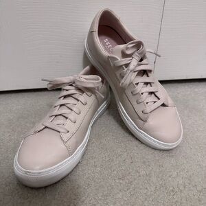 Skechers Blush Pink Leather Low-Top Sneakers